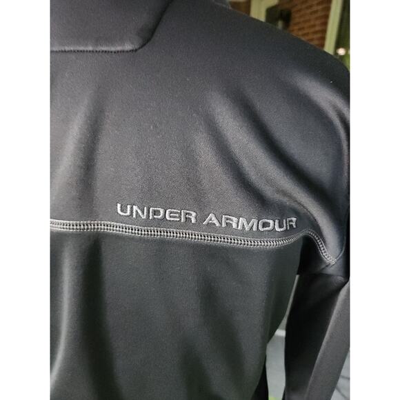 Under Armour Pullover Womens S Gray 1/4 Zip Golf Sweater Zip Pockets Performance - Picture 5 of 6